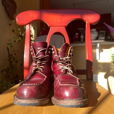 View photo of Grant Stone Brass Boot in Horween Color 8 Chromexcel