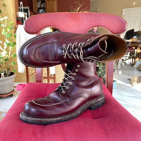 View photo of Grant Stone Brass Boot in Horween Color 8 Chromexcel