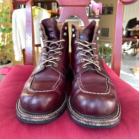 View photo of Grant Stone Brass Boot in Horween Color 8 Chromexcel