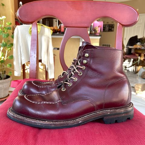 View photo of Grant Stone Brass Boot in Horween Color 8 Chromexcel