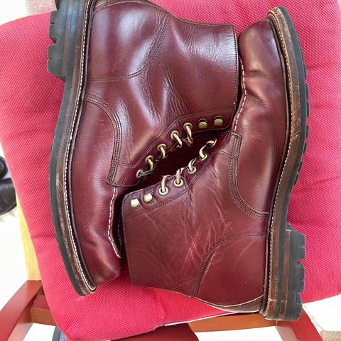 View photo of Grant Stone Brass Boot in Horween Color 8 Chromexcel