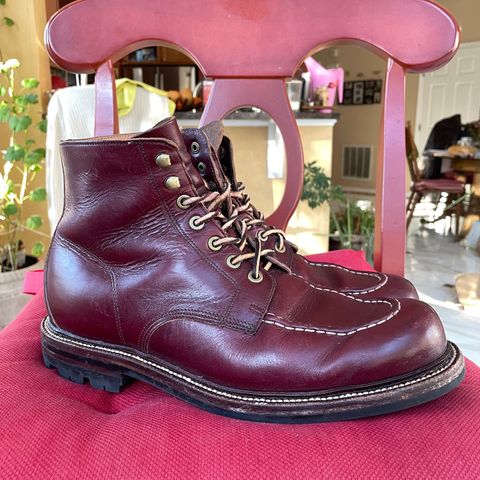 View photo of Grant Stone Brass Boot in Horween Color 8 Chromexcel