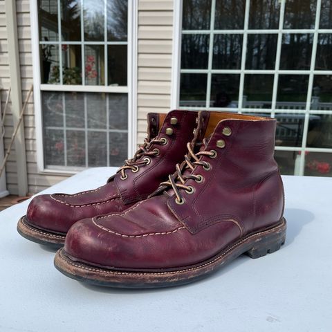 View photo of Grant Stone Brass Boot in Horween Color 8 Chromexcel