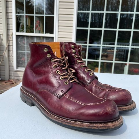 View photo of Grant Stone Brass Boot in Horween Color 8 Chromexcel