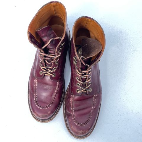 View photo of Grant Stone Brass Boot in Horween Color 8 Chromexcel