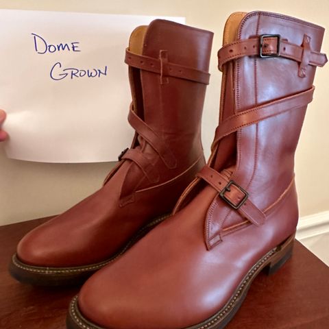 Eastman Leather Tanker Boots in Russet Brown Horsehide