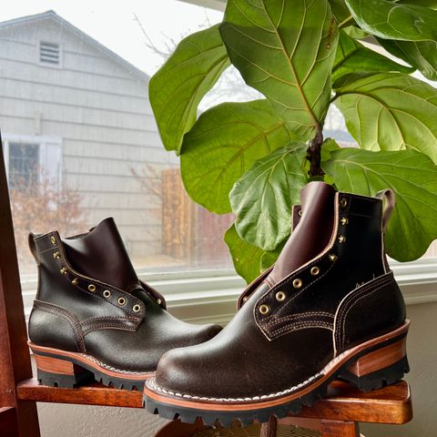 Nicks Urban Logger in Horween Brown Waxed Flesh