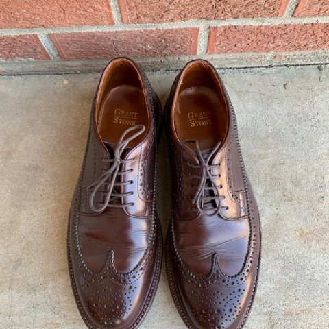 Grant Stone Longwing in Horween Crimson Chromexcel