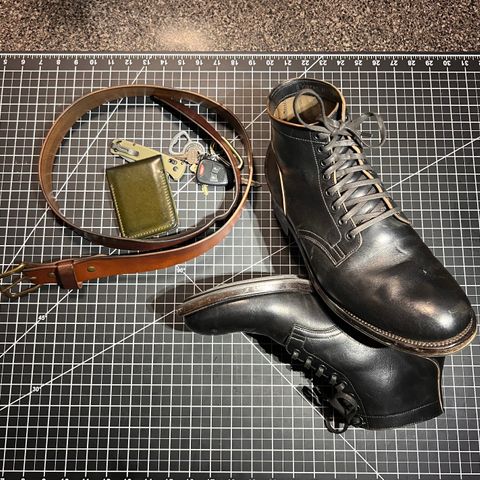 Viberg Service Boot in Maryam Black Horsebutt