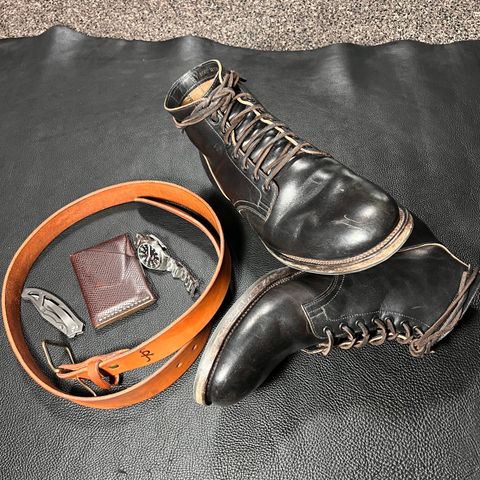 Viberg Service Boot in Maryam Black Horsebutt