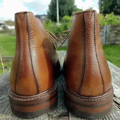 Crockett & Jones Chepstow in Tan Scotch Grain