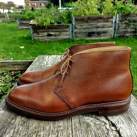 Crockett & Jones Chepstow in Tan Scotch Grain