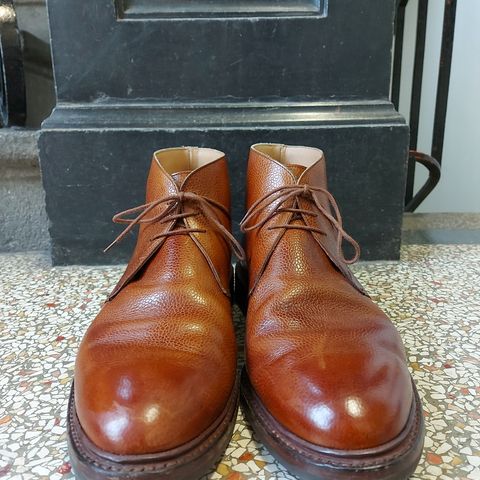 Crockett & Jones Chepstow in Tan Scotch Grain