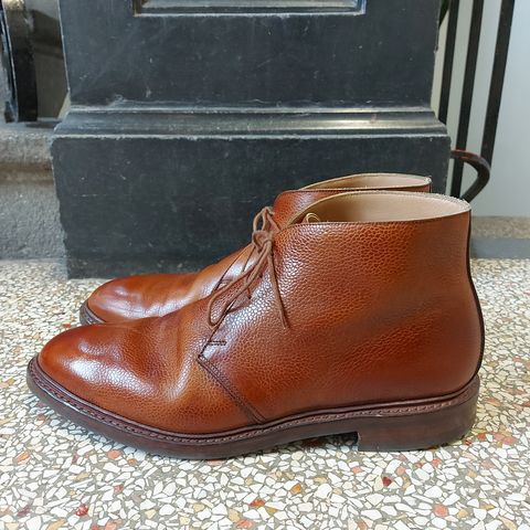 Crockett & Jones Chepstow in Tan Scotch Grain