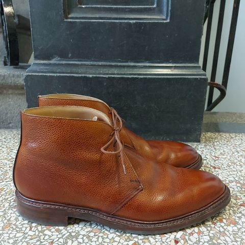 Crockett & Jones Chepstow in Tan Scotch Grain