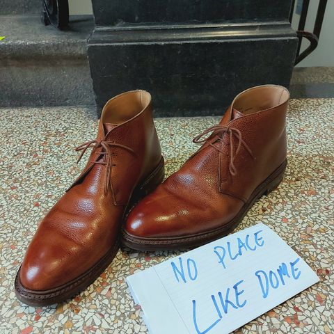 Crockett & Jones Chepstow in Tan Scotch Grain