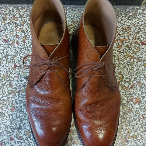 Crockett & Jones Chepstow in Tan Scotch Grain