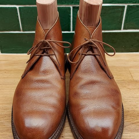 Crockett & Jones Chepstow in Tan Scotch Grain