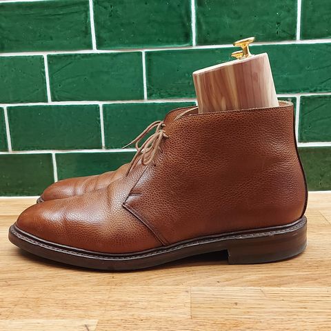 Crockett & Jones Chepstow in Tan Scotch Grain