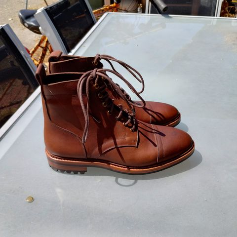BLKBRD Dixon Cap Toe Derby Boot in Unknown Leather