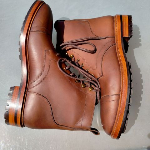 BLKBRD Dixon Cap Toe Derby Boot in Unknown Leather