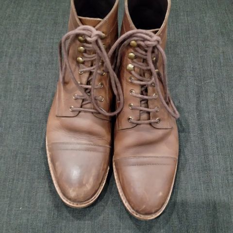 BLKBRD Dixon Cap Toe Derby Boot in Unknown Leather
