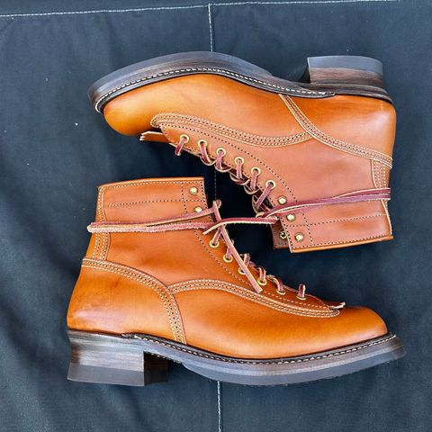 John Lofgren Donkey Puncher Boots in Badalassi Carlo Cognac Minerva