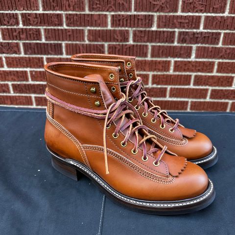 John Lofgren Donkey Puncher Boots in Badalassi Carlo Cognac Minerva