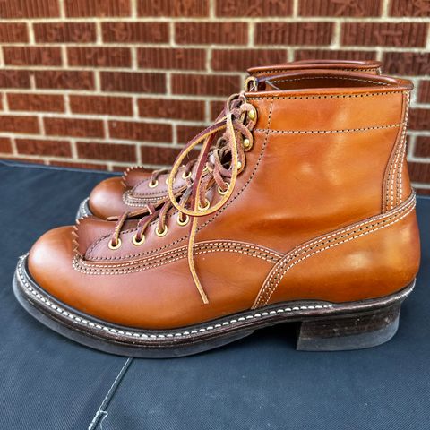 John Lofgren Donkey Puncher Boots in Badalassi Carlo Cognac Minerva