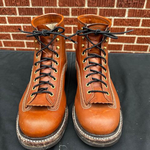 John Lofgren Donkey Puncher Boots in Badalassi Carlo Cognac Minerva