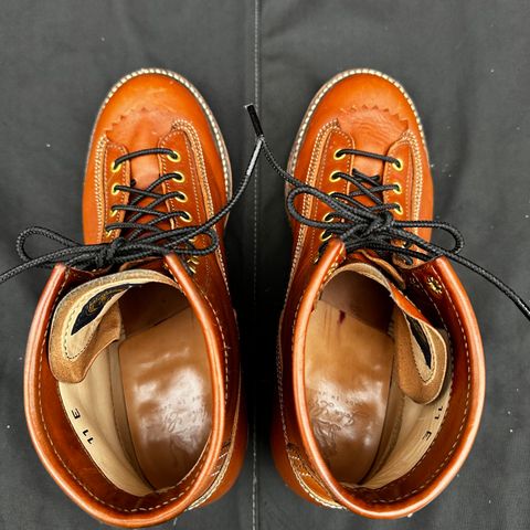 John Lofgren Donkey Puncher Boots in Badalassi Carlo Cognac Minerva