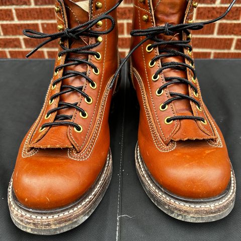 John Lofgren Donkey Puncher Boots in Badalassi Carlo Cognac Minerva