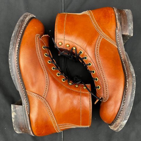 John Lofgren Donkey Puncher Boots in Badalassi Carlo Cognac Minerva
