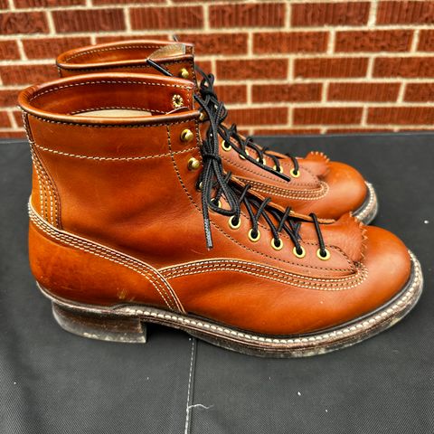 John Lofgren Donkey Puncher Boots in Badalassi Carlo Cognac Minerva
