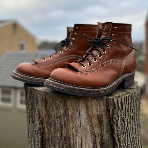 John Lofgren Donkey Puncher Boots in Badalassi Carlo Cognac Minerva