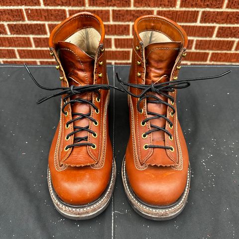 John Lofgren Donkey Puncher Boots in Badalassi Carlo Cognac Minerva