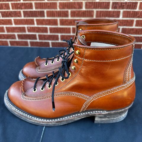John Lofgren Donkey Puncher Boots in Badalassi Carlo Cognac Minerva
