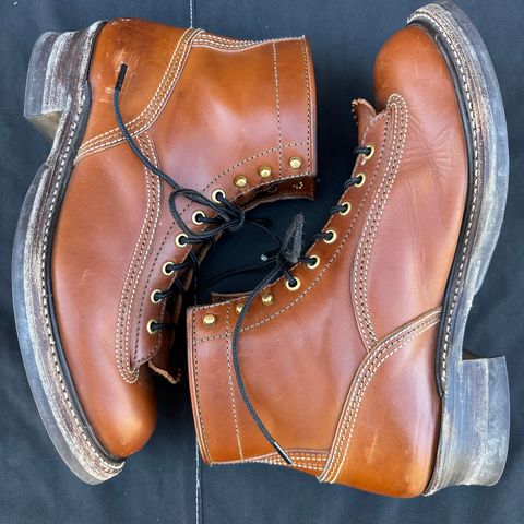 John Lofgren Donkey Puncher Boots in Badalassi Carlo Cognac Minerva