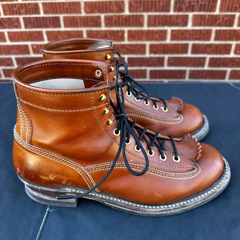 John Lofgren Donkey Puncher Boots in Badalassi Carlo Cognac Minerva