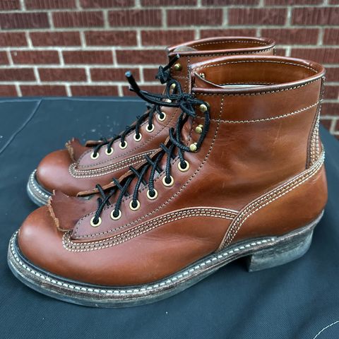 John Lofgren Donkey Puncher Boots in Badalassi Carlo Cognac Minerva