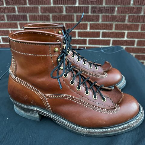 John Lofgren Donkey Puncher Boots in Badalassi Carlo Cognac Minerva