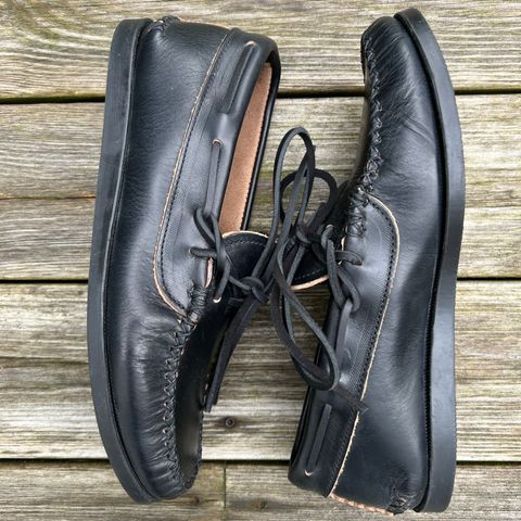 Yuketen Canoe Moc in Horween Black Chromexcel