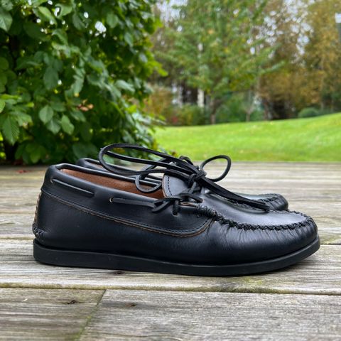 Yuketen Canoe Moc in Horween Black Chromexcel