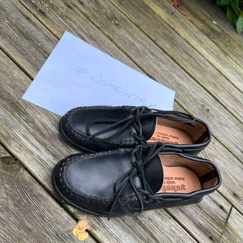 Yuketen Canoe Moc in Horween Black Chromexcel