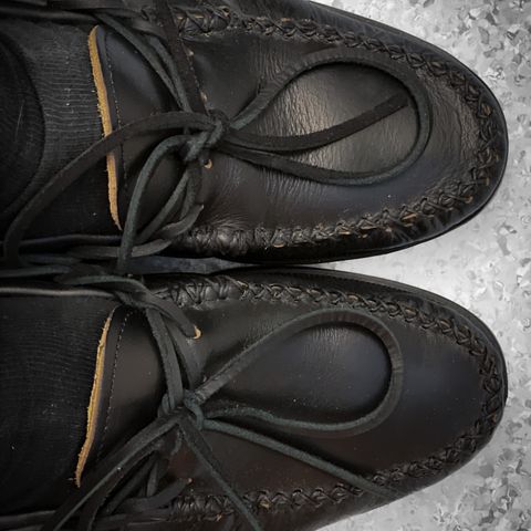 Yuketen Canoe Moc in Horween Black Chromexcel