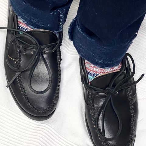 Yuketen Canoe Moc in Horween Black Chromexcel