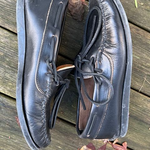 Yuketen Canoe Moc in Horween Black Chromexcel