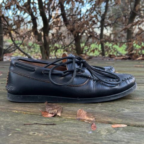 Yuketen Canoe Moc in Horween Black Chromexcel