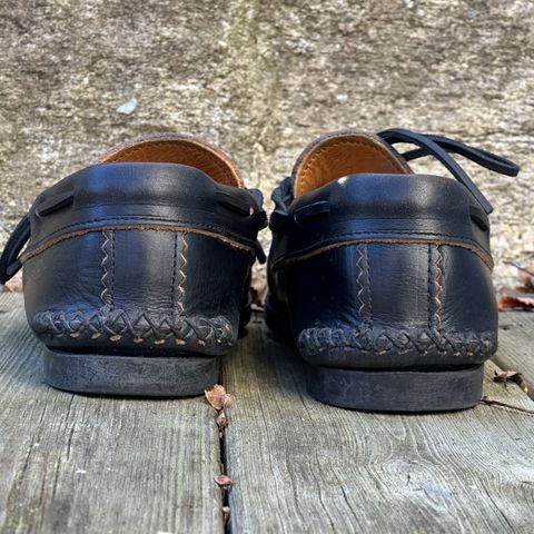 Yuketen Canoe Moc in Horween Black Chromexcel