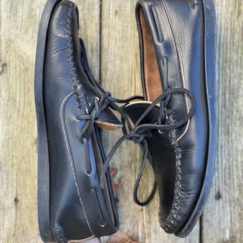 Yuketen Canoe Moc in Horween Black Chromexcel